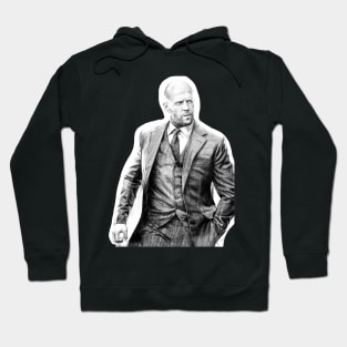 jason statham hand drawing fan works graphic design and drawing by ironpalette Hoodie